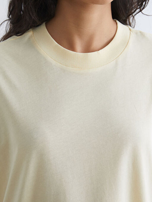 Bisiklet Yaka Kad?n Ti??rt