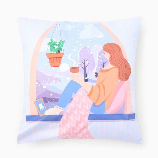 Чехол на подушку Этель Зимние мечты 40х40см,100% п/э