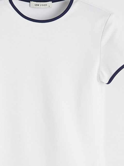 Bisiklet Yaka Kad?n Ti??rt