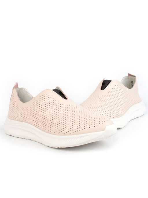 03-YD19-2D LT. PINK Полуботинки спортивные женские (натуральная кожа)