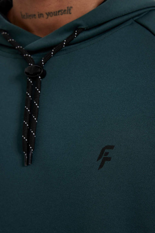 DeFactoFit Спортивная толстовка стандартного кроя с капюшоном для подводного плавания  фото 6