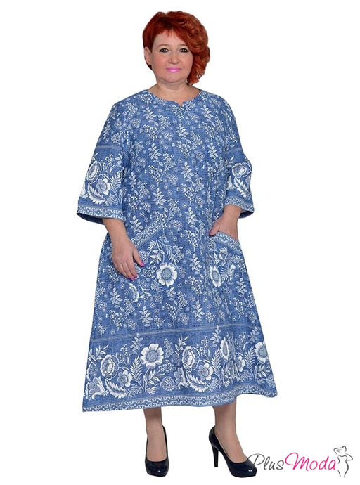 Платье Модель №1881 размеры 44-84 - Plusmoda фото 3