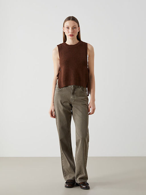 Bisiklet Yaka Kad?n Triko S?veter