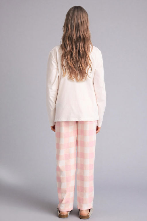 %100 Pamuk 2li Pijama Tak_m_ K_z Bebek - Defacto фото 6