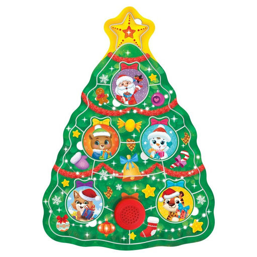 Пазл деревянный музыкальный Украшаем ёлочку