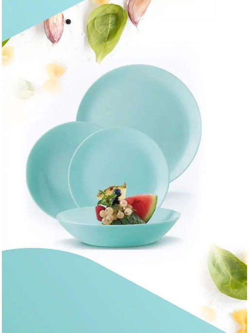 Набор столовый ДИВАЛИ ЛАЙТ ТЮРКУАЗ 18 предметов арт.P2963 /Люминарк/ - Luminarc фото 2