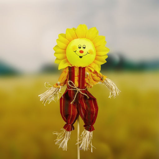 Огородное пугало «Солнце», 30 см, h=50 см, МИКС, Greengo