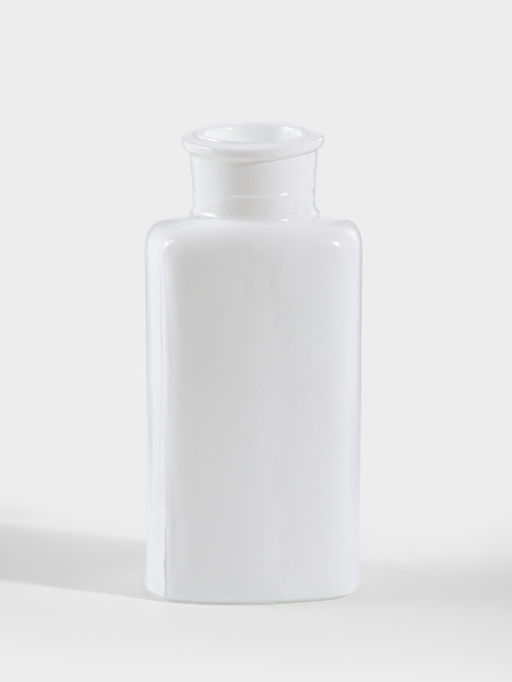 Ваза для цветов Кролик, h=14.5 см, стекло, белая