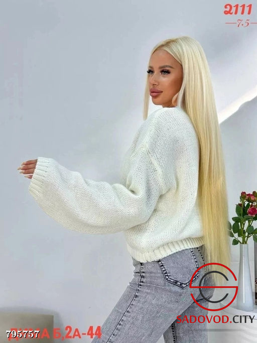 мягкая и удобная кофта с вырезом - Bruno фото 4