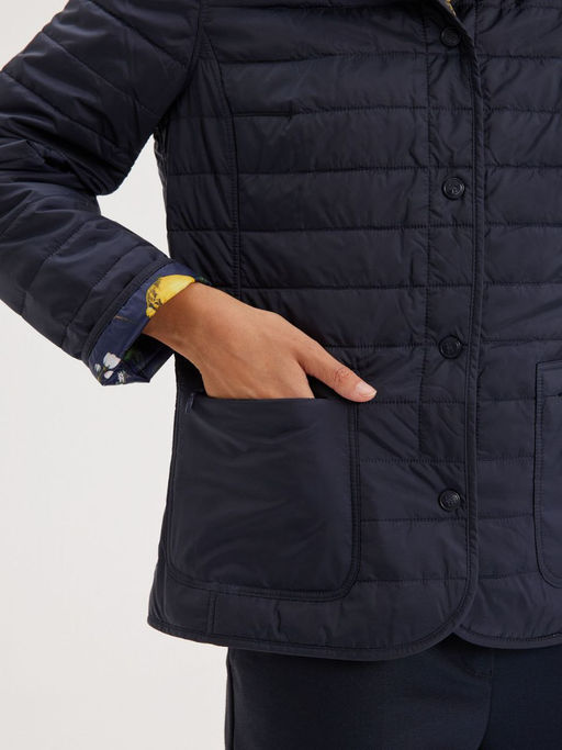 Куртка женская двухсторонняя LS-303219-DN, 
темно-синий/принт лимоны - Steinberg фото 2