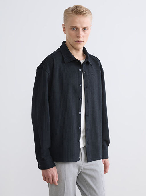 Рубашка мужская regular fit в полоску