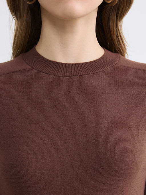 Bisiklet Yaka Kad?n Triko Kazak