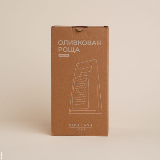 Тёрка двухсторонняя SL Home «Оливковая роща», 13.2×8.4×24.3 см, противоскользящее основание, оливковая