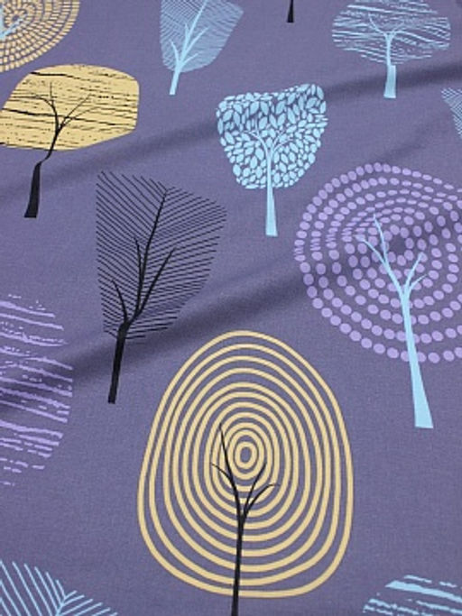 Бязь Фэнтези - цветные деревья, (комп), СОРТ2, ш.2.2м, хлопок-100%, 120гр/м.кв