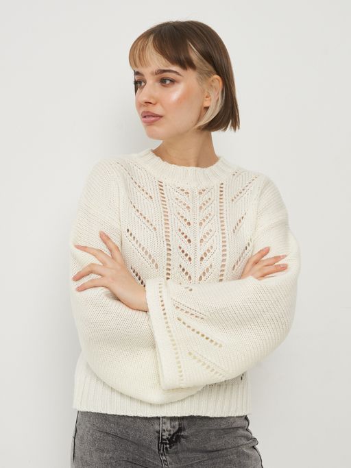 Джемпер женский 7222-40130. 008 молоко