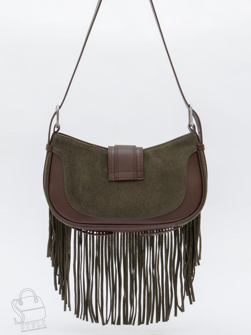 Сумка женская кожаная 99057-1NN wine khaki Natale Navetta в Новосибирске