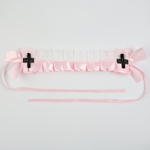 Карнавальная повязка Лолита цвет розовый с белым кружевом - Simaland фото 9