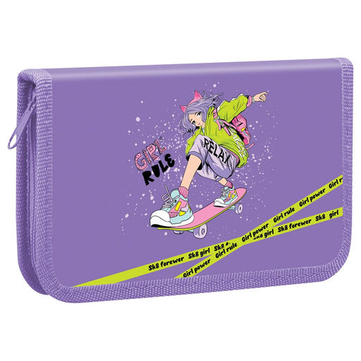 Пенал 1 отд. 190*110мм, ArtSpace "City Girl" (ПТ3-Л110001) ткань