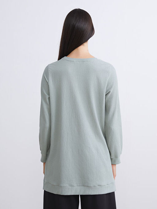 Bisiklet Yaka Dokulu Kad?n Tunik