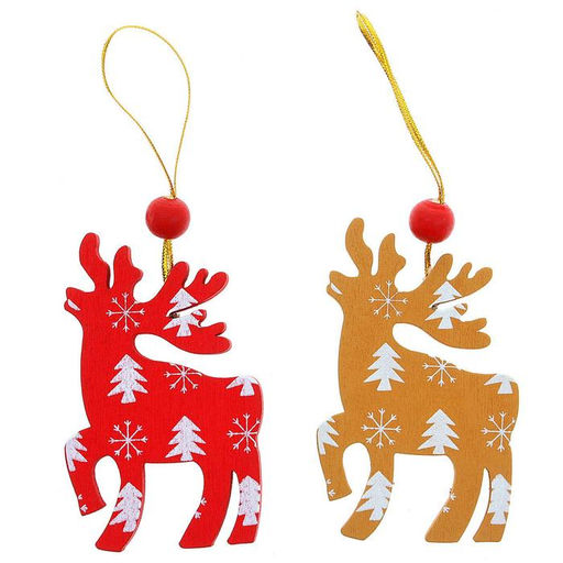 Цена за 12 шт. Елочная игрушка Сказочный олень, 1 шт., МИКС - Лесная мастерская фото 4