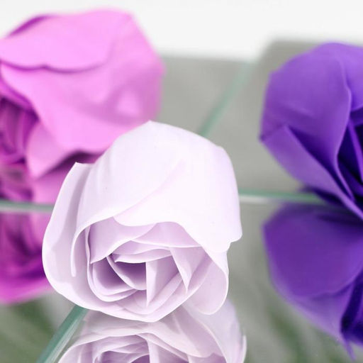 Мыльные розы, фиолетовые оттенки, набор 12 шт. - SB BEAUTY фото 3