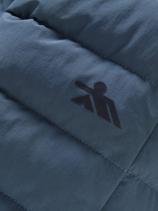 Куртка женская гибридная стёганая с капюшоном с графеновой подкладкой синего цвета 9622_1S