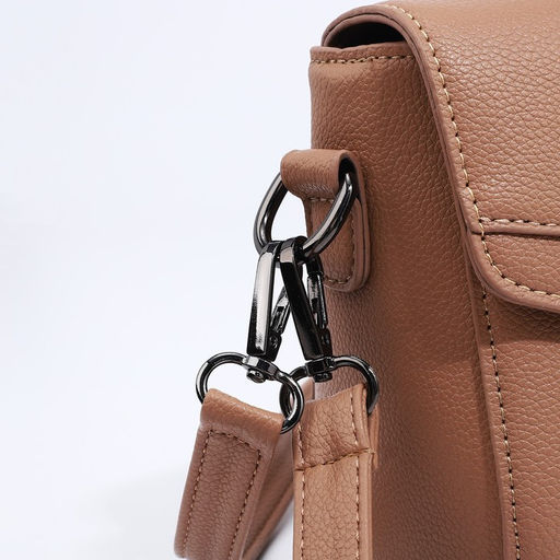 Сумка-мессенджер на магните, цвет бежевый - Simaland фото 5