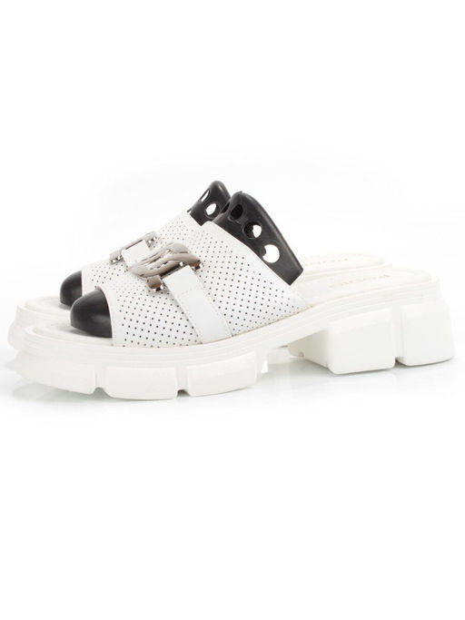 08-PEY148-1 WHITE Босоножки женские (натуральная кожа)