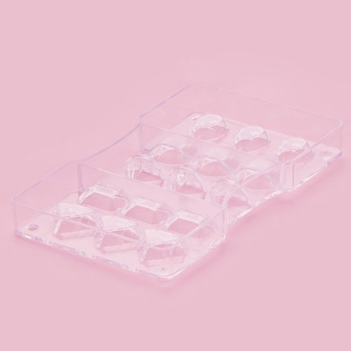 Форма для конфет и шоколада Самоцветы, 15 ячеек, 20?12?2.5 см, прозрачная