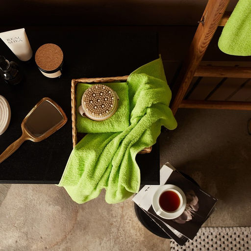 Полотенце махровое Экономь и Я 70*140 см, цв. зеленый, 100% хлопок, 320 гр/м2  фото 13