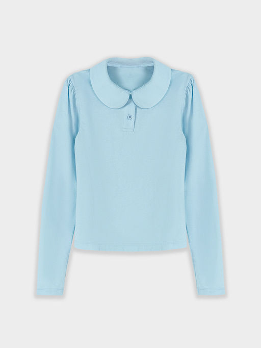 Поло для девочек голубое - Mark formelle фото 8