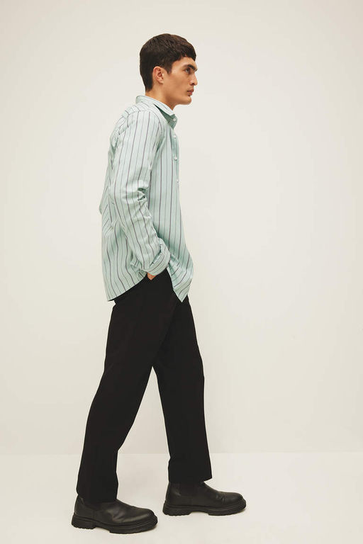 Рубашка в полоску с длинным рукавом Modern Fit - Defacto фото 2