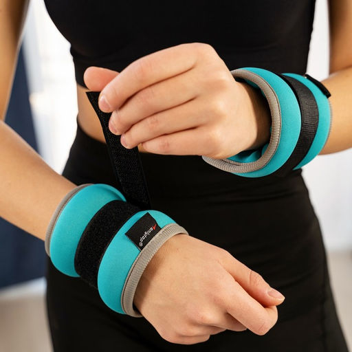 Утяжелители неопреновые ONLYTOP, 2 шт. × 0.5 кг, цвет мятный
