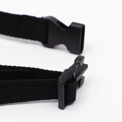 Намордник текстильный, размер 2 (длина по носу 4 см, обхват морды 20 см), чёрный - Пижон фото 5