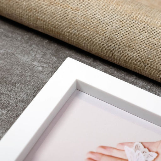 Фоторамка - коллаж на 4 фото 9?9, 10?15, 13?18 см Я люблю тебя, пластик, мультирамка, белая с розовым, 39.5?32 см