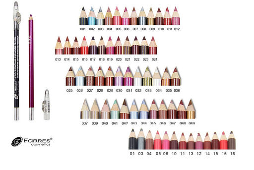 FARRES /W207-034/ Карандаш с точилкой для глаз № 034 "Белый". (12)