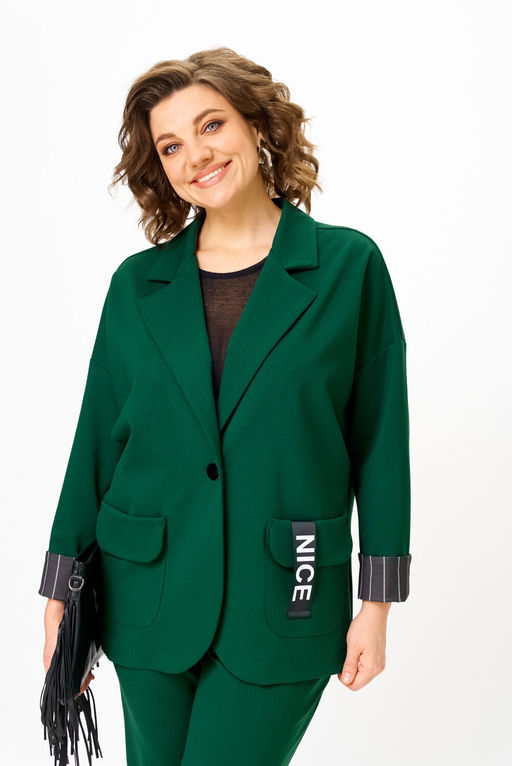 Костюм Michel Chic 1437 изумрудный  фото 4