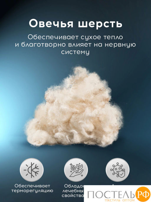 Hаматрасник стеганый MedSleep ARIES хлопок  фото 2