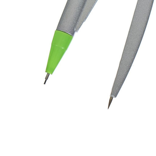 Готовальня Calligrata, 7 предметов (циркуль 120 мм, грифели, ластик, линейка 15 см, 2 угольника, транспортир), в пластиковом пенале