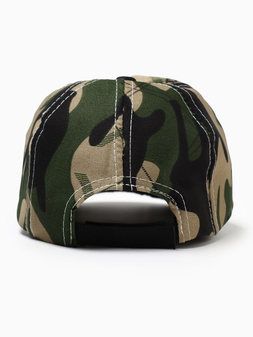 Цена за 3 шт. Кепка для мальчика MINAKU Камуфляж, зелёно-чёрная, размер 44-46 (6-12 мес.)  фото 3