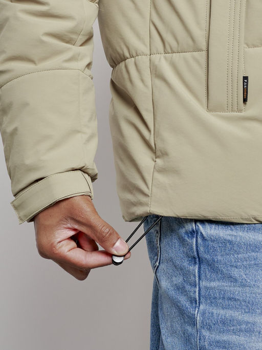 Куртка молодежная мужская зимняя с капюшоном светло-зеленого цвета 8356ZS - Wonderrman фото 13