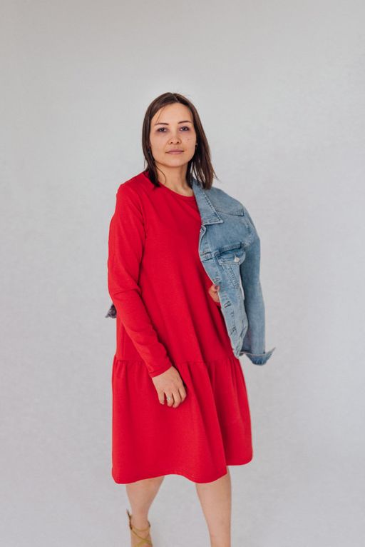 Платье ФУТЕР 2х нитка ПЕНЬЕ Карина - Knitka wear фото 5