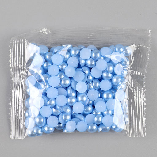 Ёлочный шар своими руками на новый год. Декор полубусинами «Нежно-голубой», набор для творчества