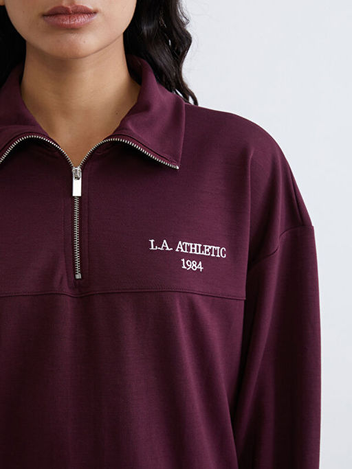 L.A. Athletic Nak??l? Kad?n Kal?n Sweatshirt Tunik