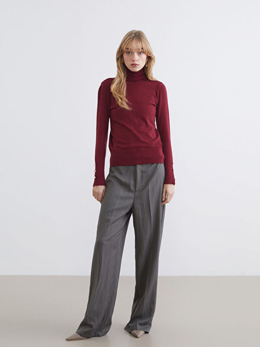 Dar Fit Geni? Pa?a Kad?n Pantolon