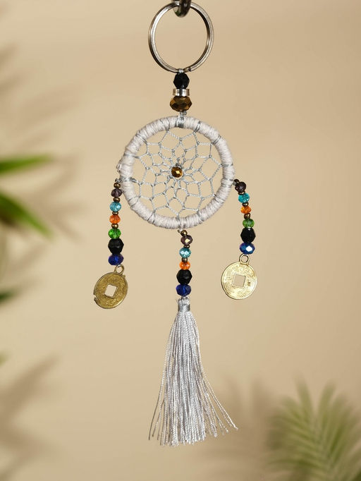 Брелок «Ловец снов», 4×15 см, бежевый