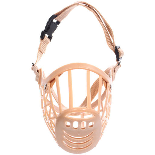 Цена за 2 шт. Намордник гуманный из гибкого пластика "Мой Бро", цвет светло - бежевый, №6 (лейбл)