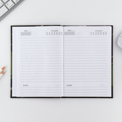 Подарочный набор «23 февраля медведь», ежедневник А5, 80 л в твердой обложке и ручка