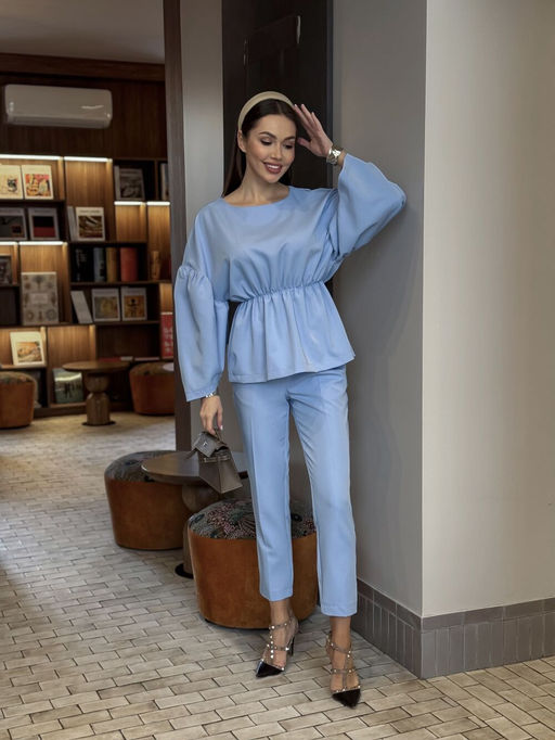 Брюки AURA 4171-164 голубой