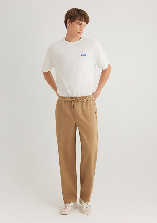 Beli Bagc?kl? Bej Pantolon